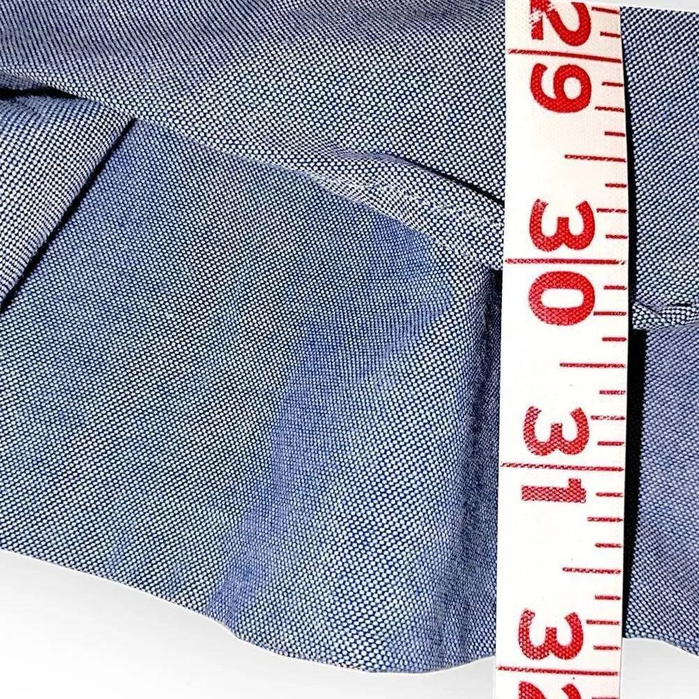 Eddie Bauer Mens Blue Oxford Long‎ Sleeves Sz XL Classicore Preppy Long Sleeves